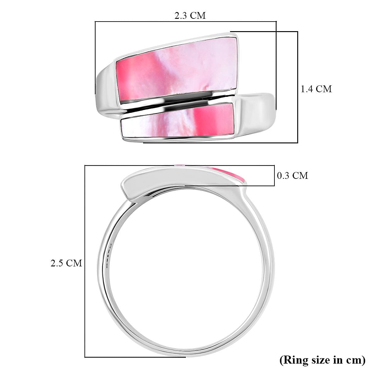 Royal Bali CULTURAL FLAIR Collection - Pink Shell Pearl Ring in Sterling Silver