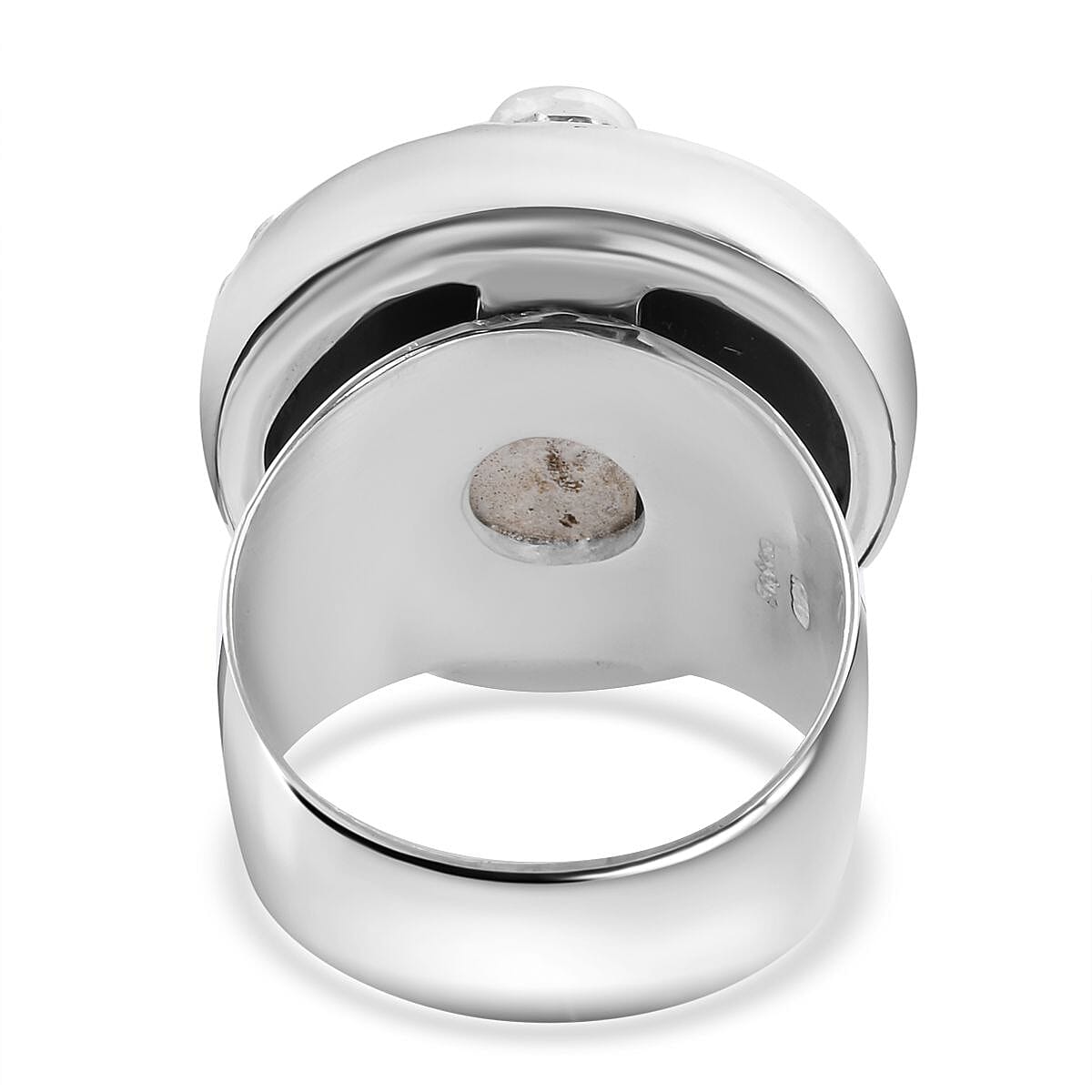 Royal Bali Black Shell Pearl, Pink Sapphire and Amethyst Ring in Sterling Silver, Silver Wt. 12 Gms.