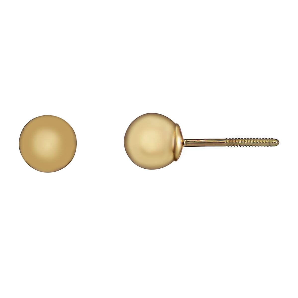 New York Close Out Deal 9K Yellow Gold Stud Earrings (with Silicon Push Back) FREE GIFT DO NOT RUN.