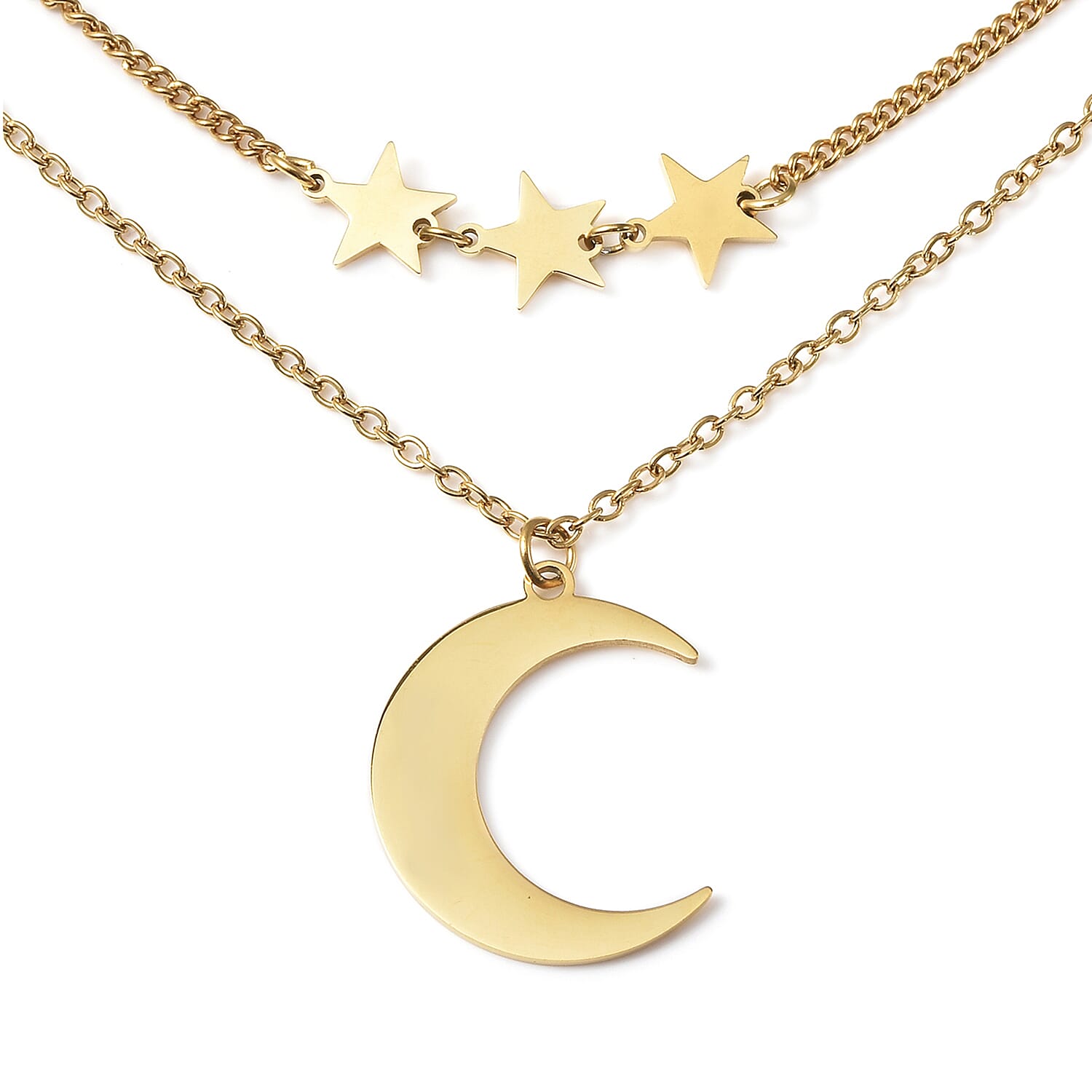 Necklace (Size 17.5) in Yellow Gold Tone