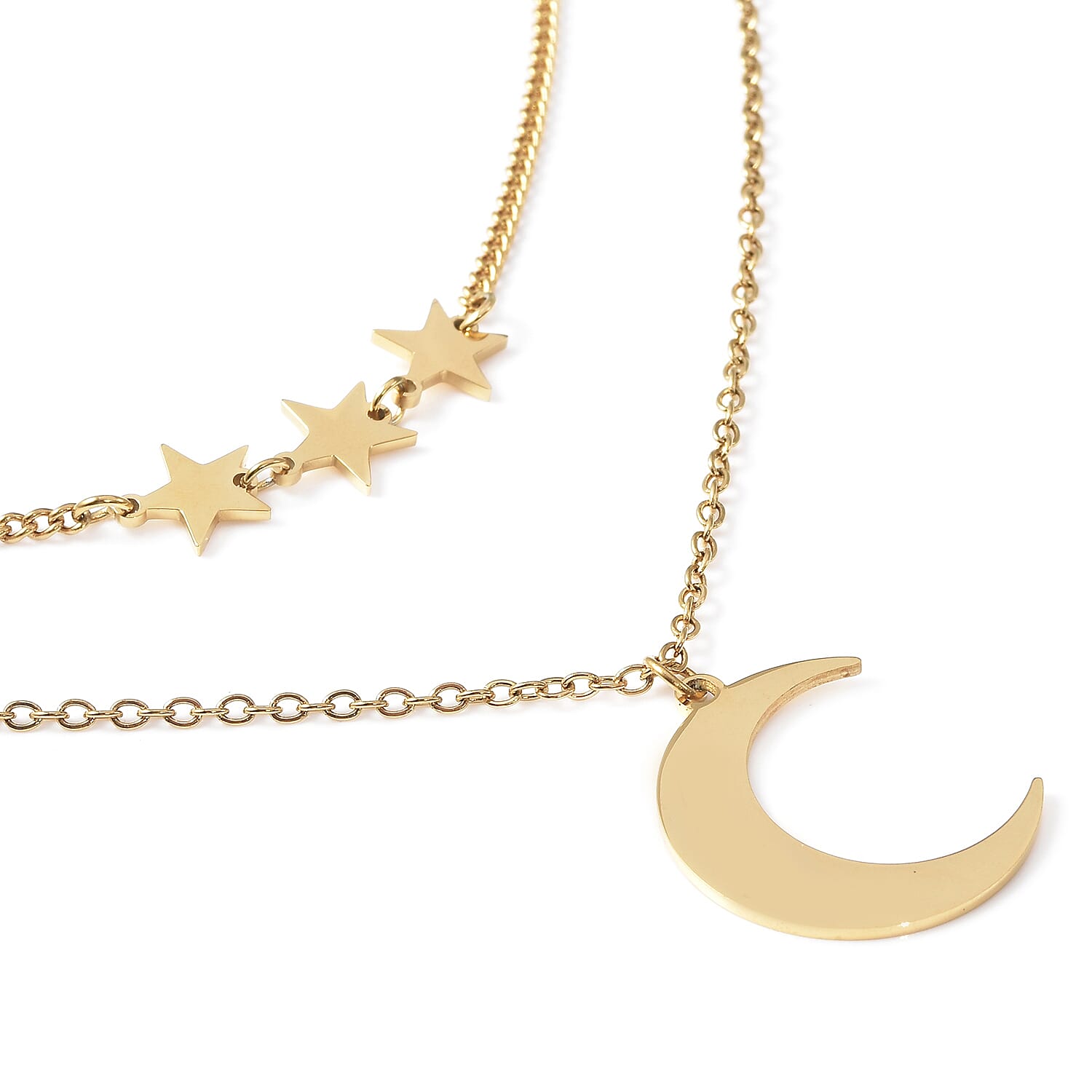 Necklace (Size 17.5) in Yellow Gold Tone