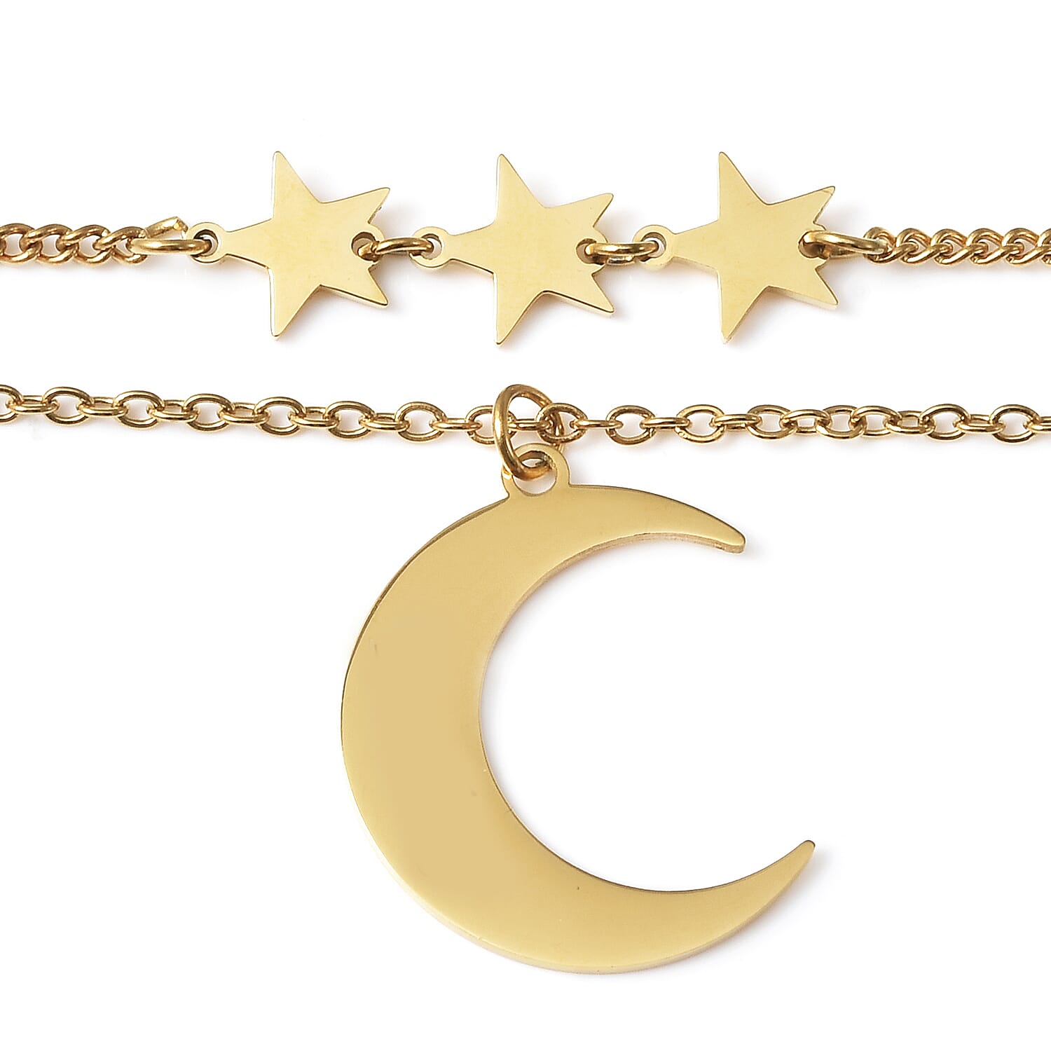 Necklace (Size 17.5) in Yellow Gold Tone