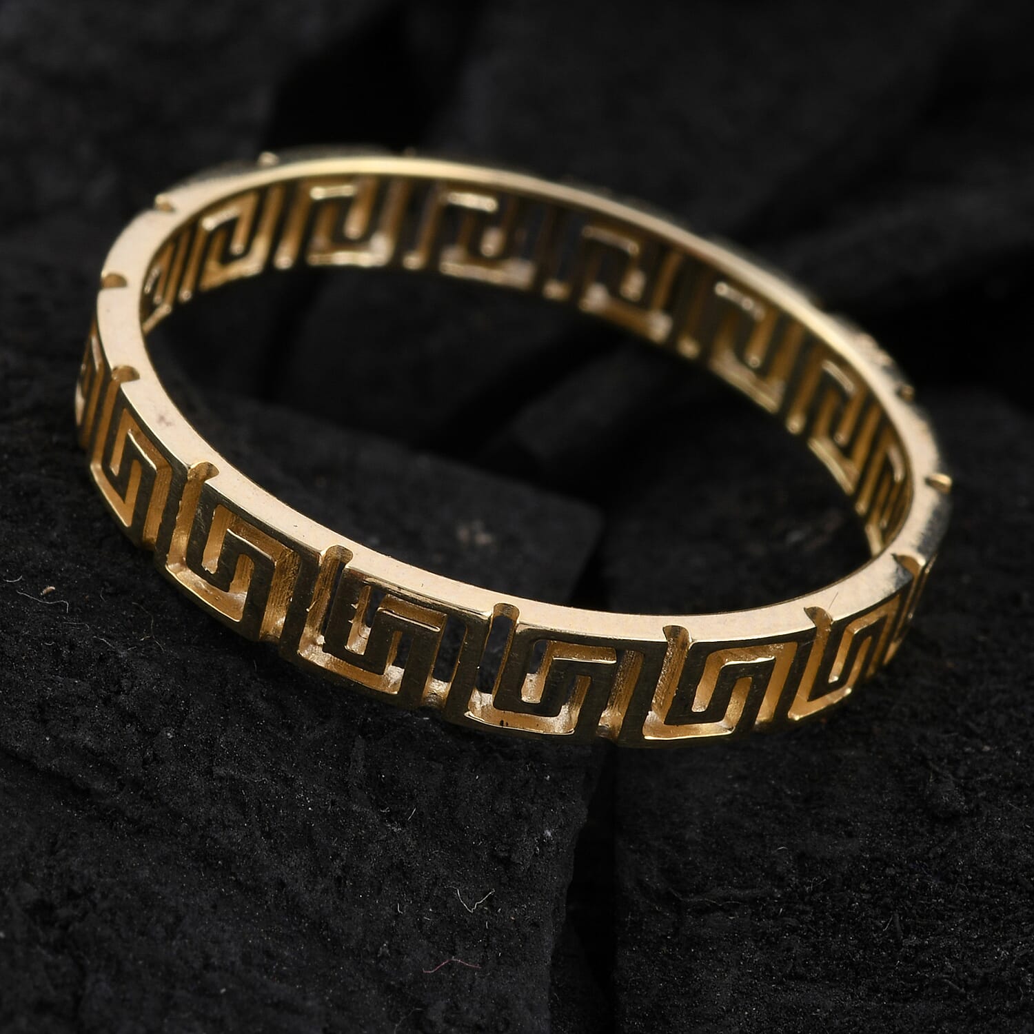 Close Out Deal- 9K Yellow Gold Greek Key Ring