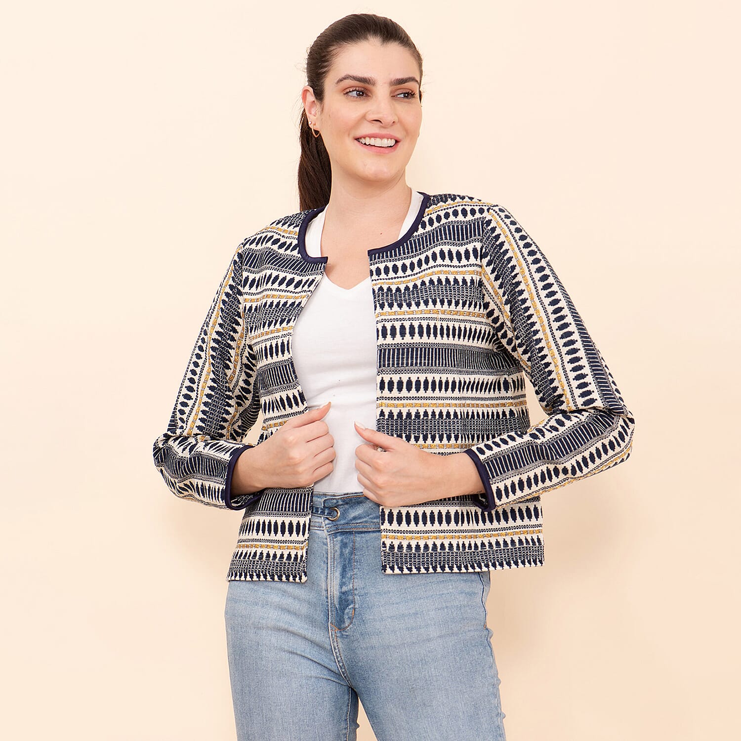 TAMSY Printed Jacket - Black