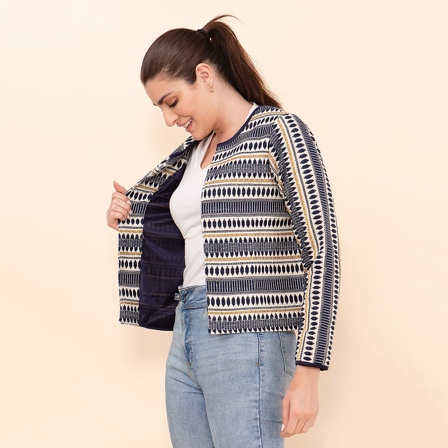 TAMSY Printed Jacket - Black