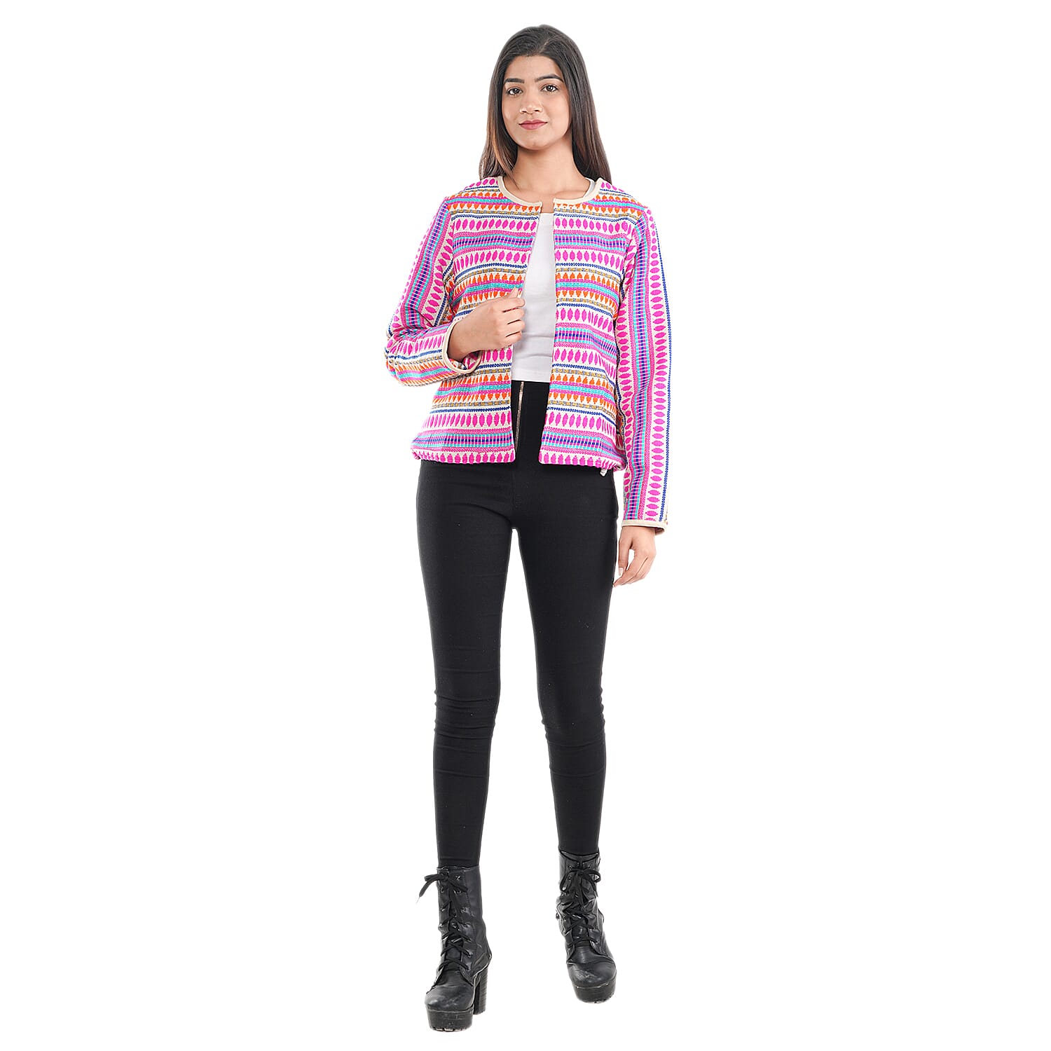 TAMSY Printed Jacket - Black