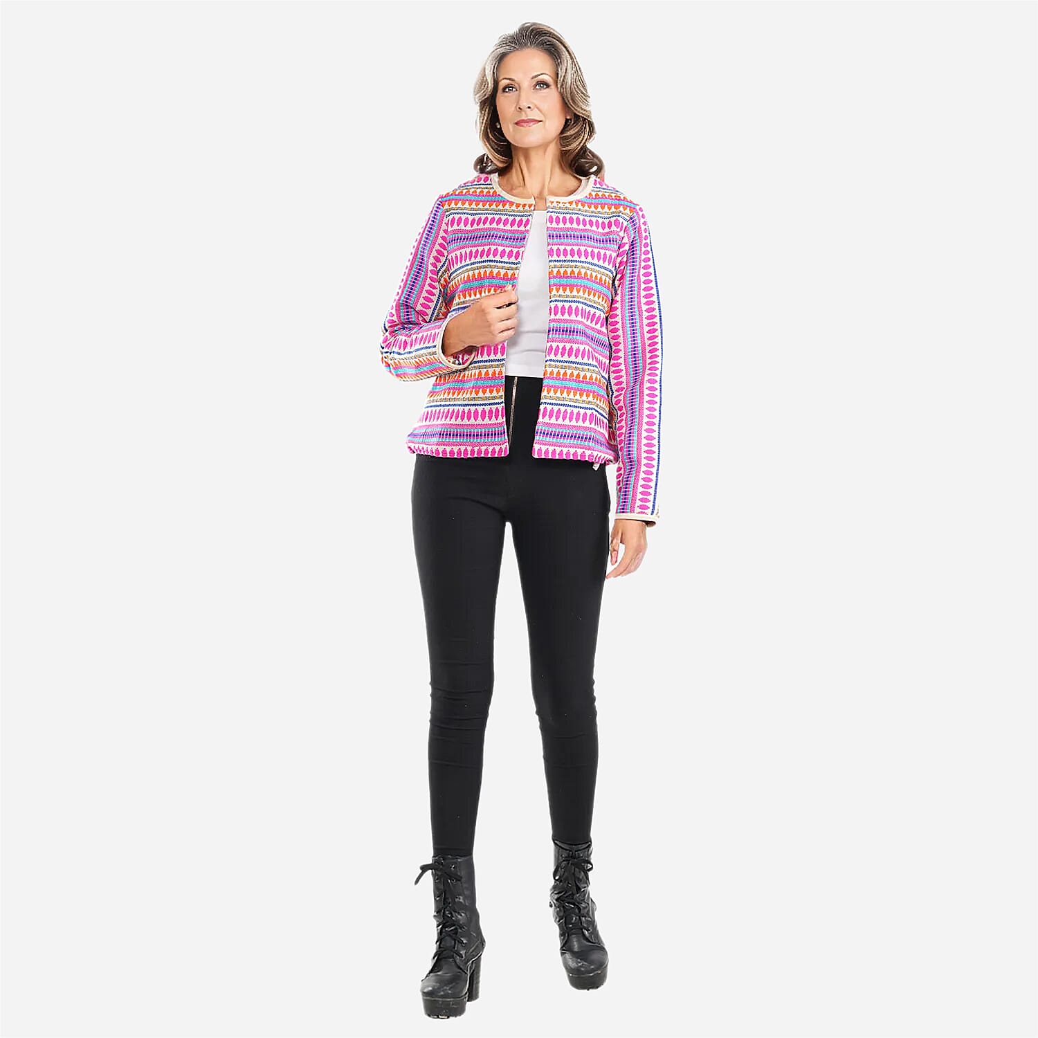 TAMSY Printed Jacket - Black