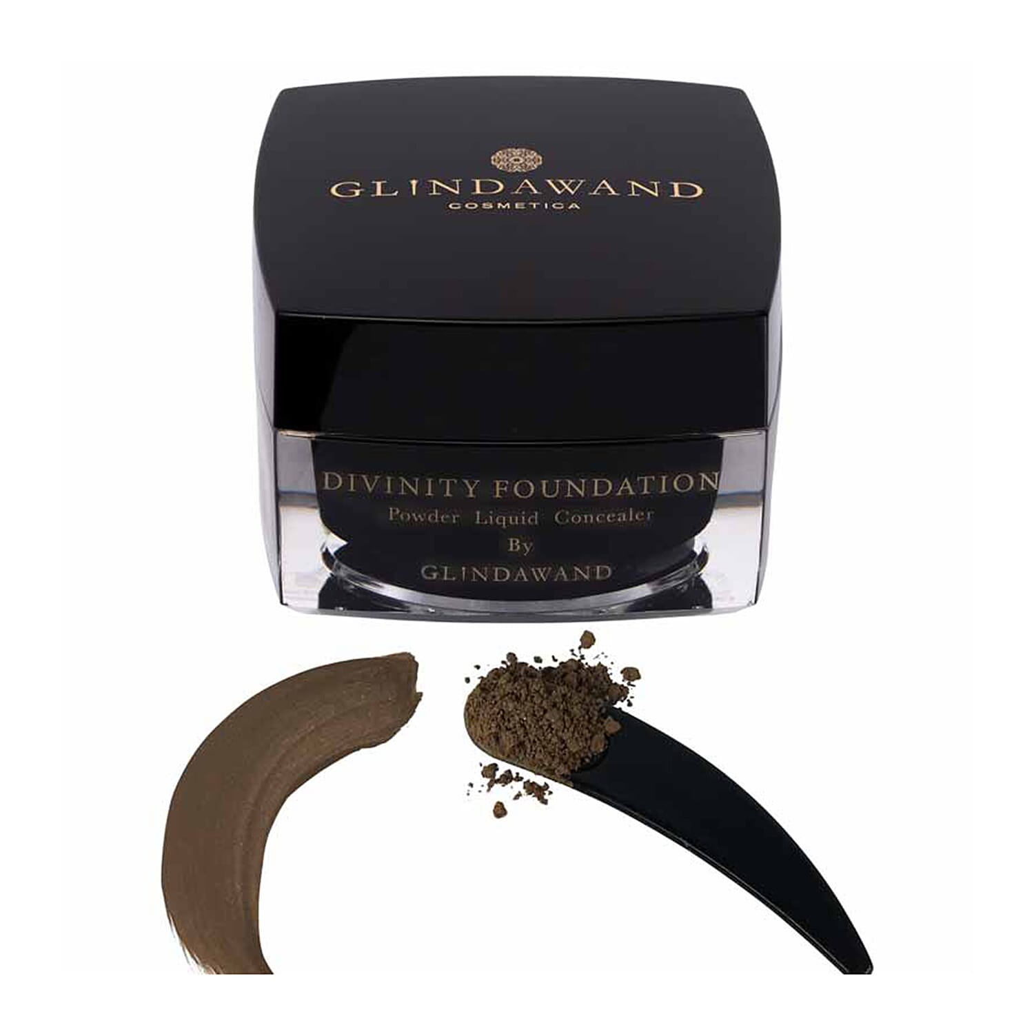 Glindawand- Duo Gift Box (Incl. Fountain of Youth Elixir - 25ml & Divinity Foundation - 10G) - Ebony