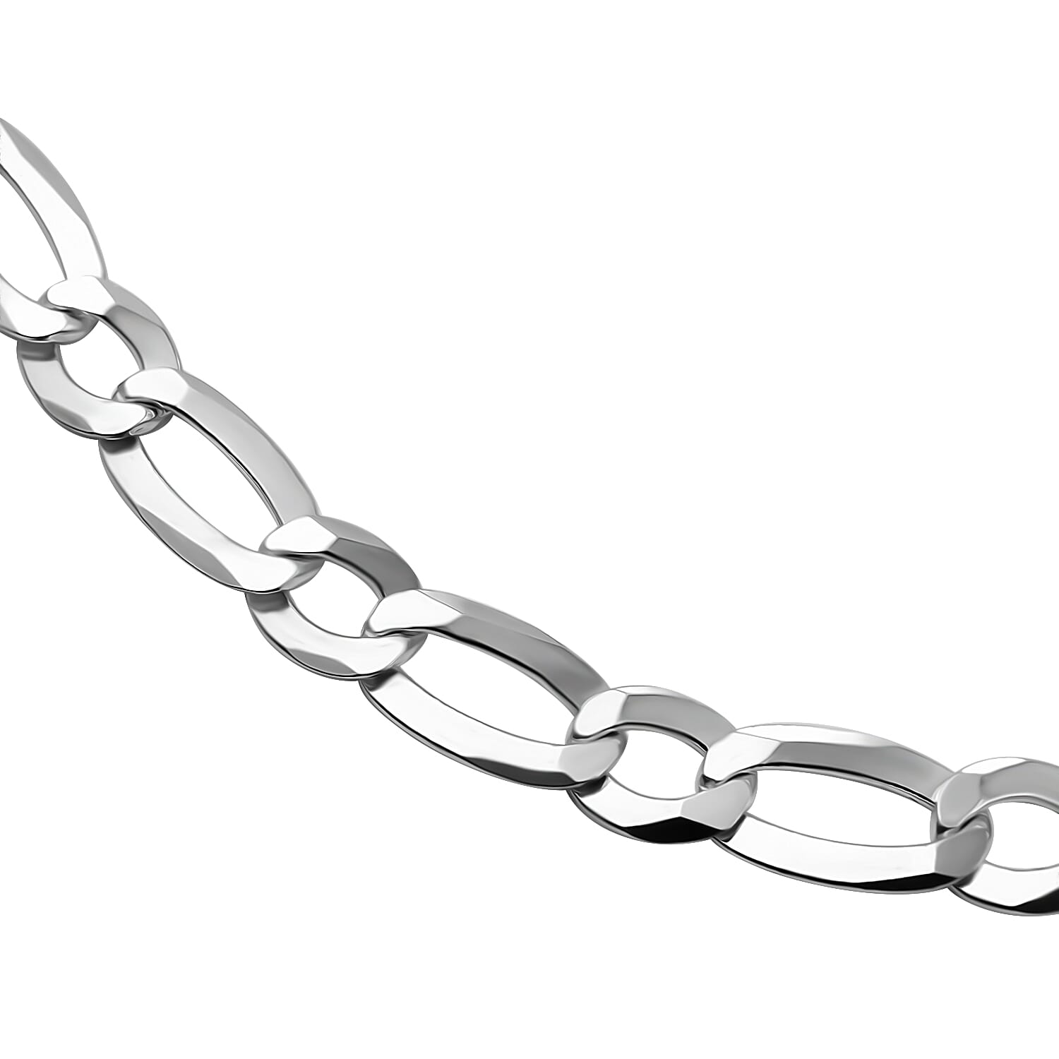 Vicenza Closeout - Sterling Silver Figaro Necklace (Size - 20), Silver Wt. 32 Gms
