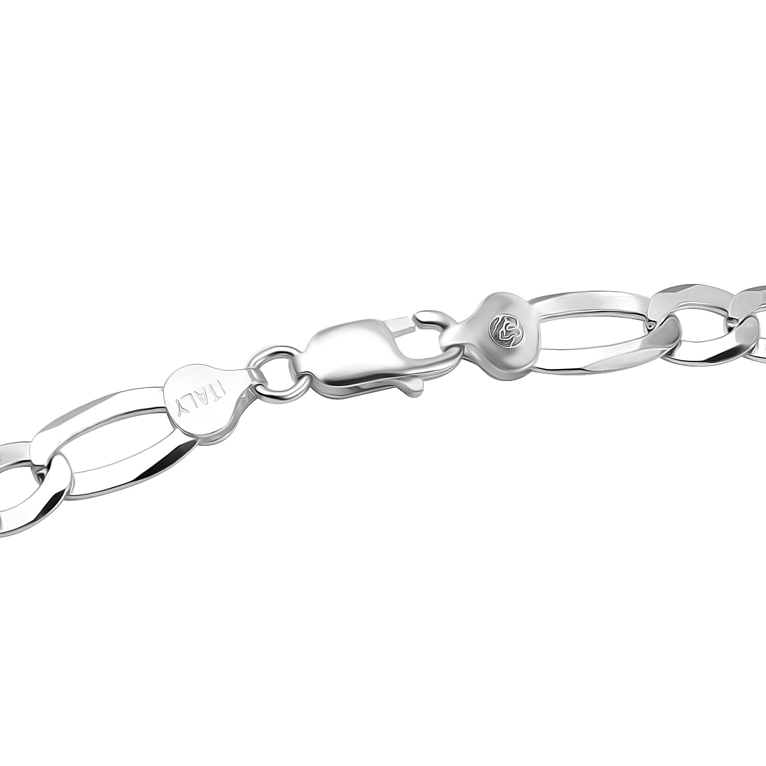 Vicenza Closeout - Sterling Silver Figaro Necklace (Size - 20), Silver Wt. 32 Gms