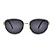 Closeout Deal - Dior Vintage Metalcat Eye Sunglasses with Black Lenses - Black