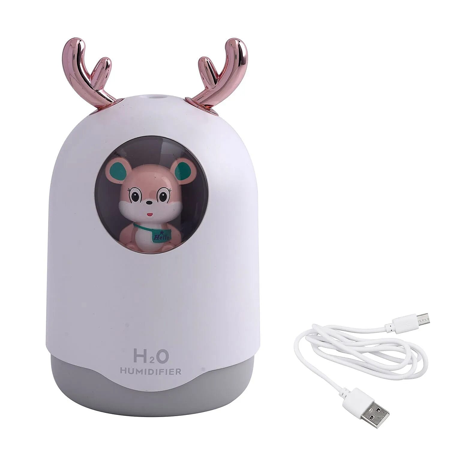 USB Mini Bear Humidifier (Size 14x9x6 Cm) - White
