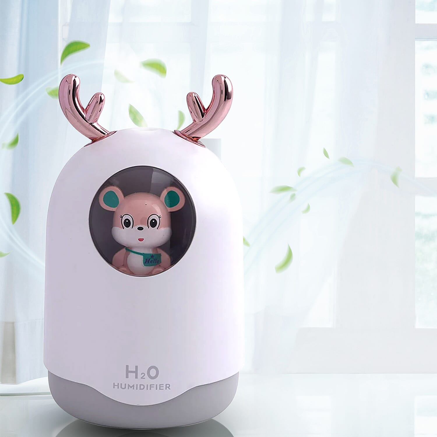 USB Mini Bear Humidifier (Size 14x9x6 Cm) - White