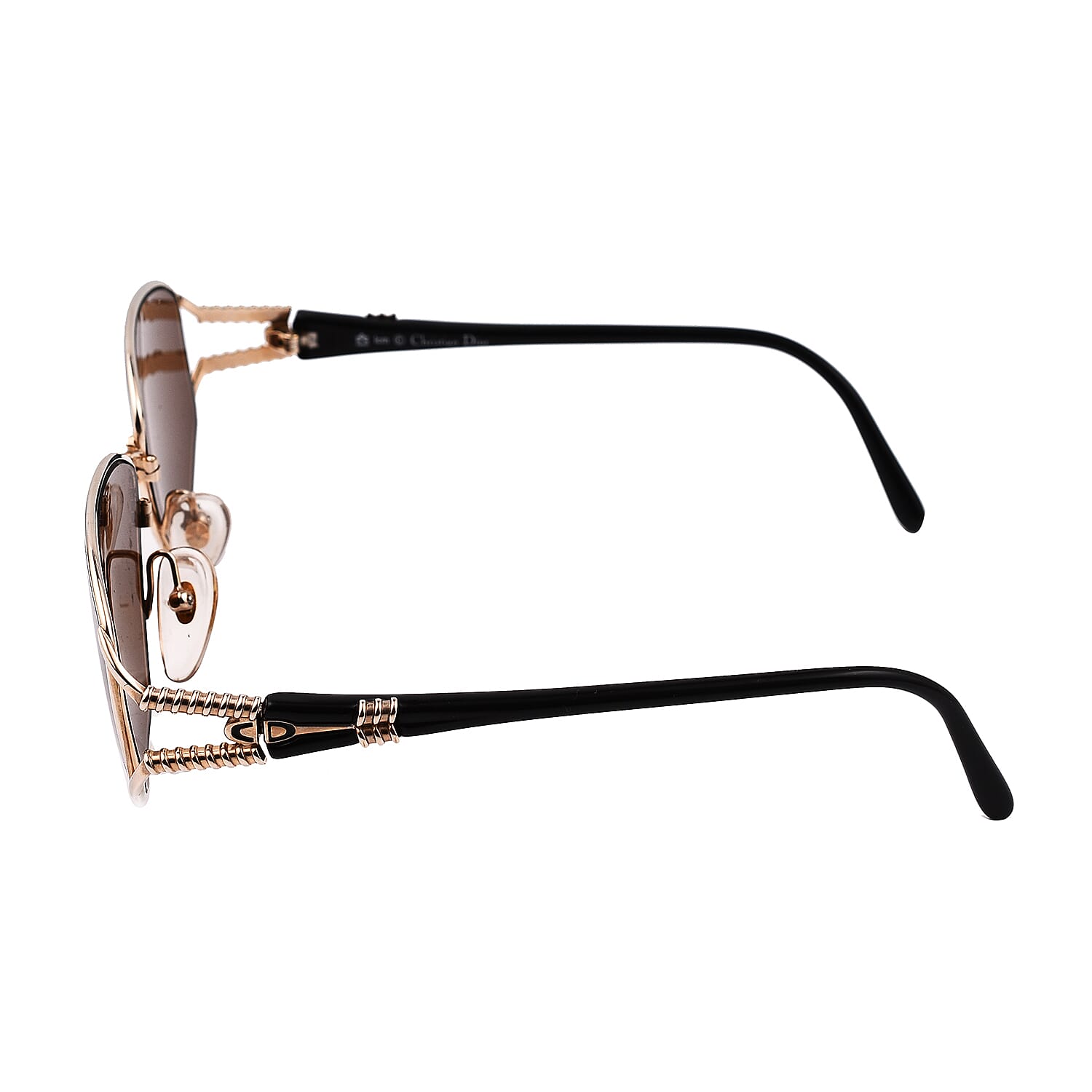 Closeout Deal - Dior Vintage Oversize Sunglasses with Brown Lenses
