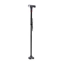 Foldable Smart Walking Cane with LED Light (2 AAA battery,not included) - Black
