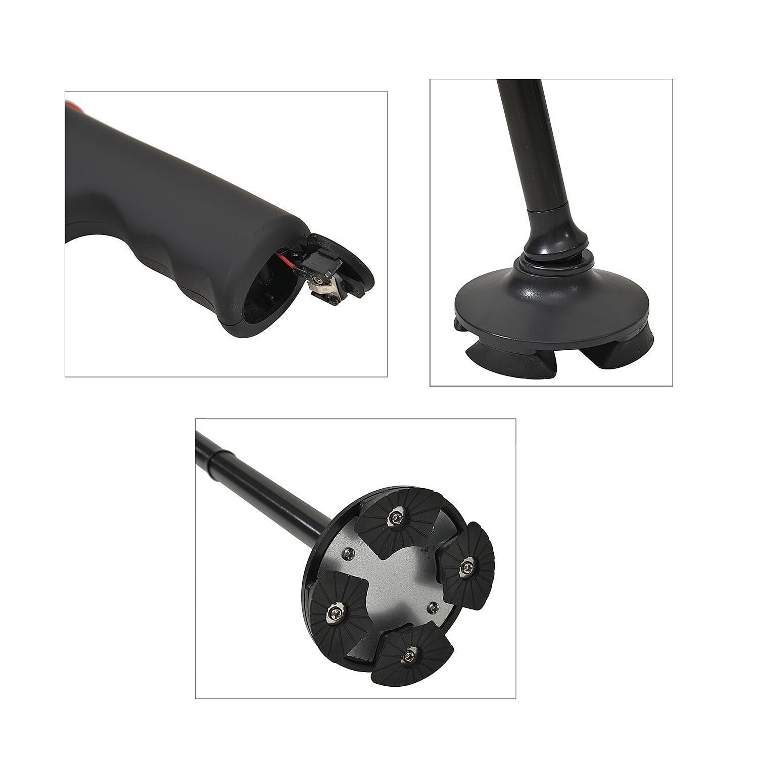 NEW ARRIVAL - Foldable Smart Walking Cane with LED Light (2 AAA battery not incld) -  34-38 in Black