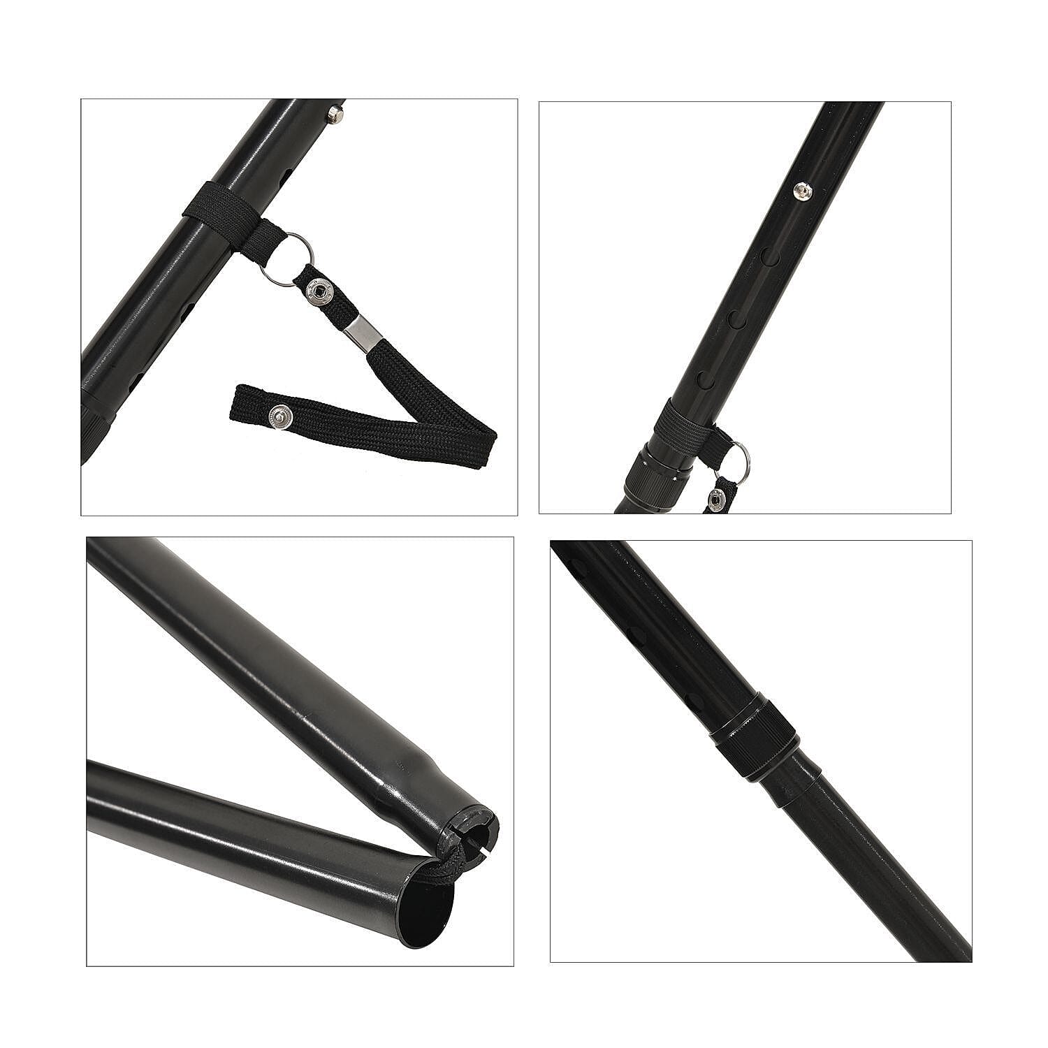 NEW ARRIVAL - Foldable Smart Walking Cane with LED Light (2 AAA battery not incld) -  34-38 in Black