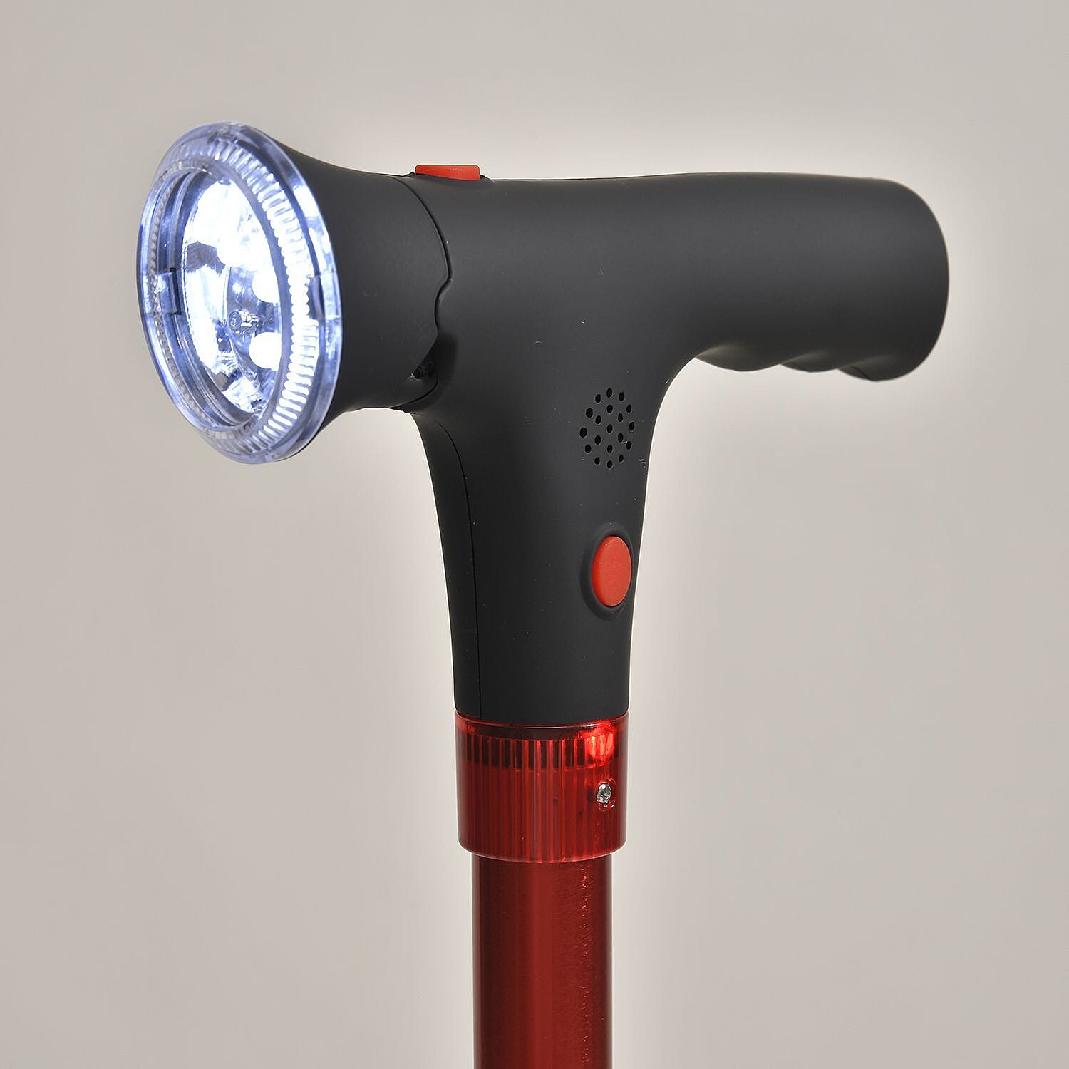 NEW ARRIVAL - Foldable Smart Walking Cane with LED Light (2 AAA battery,not included) - Red