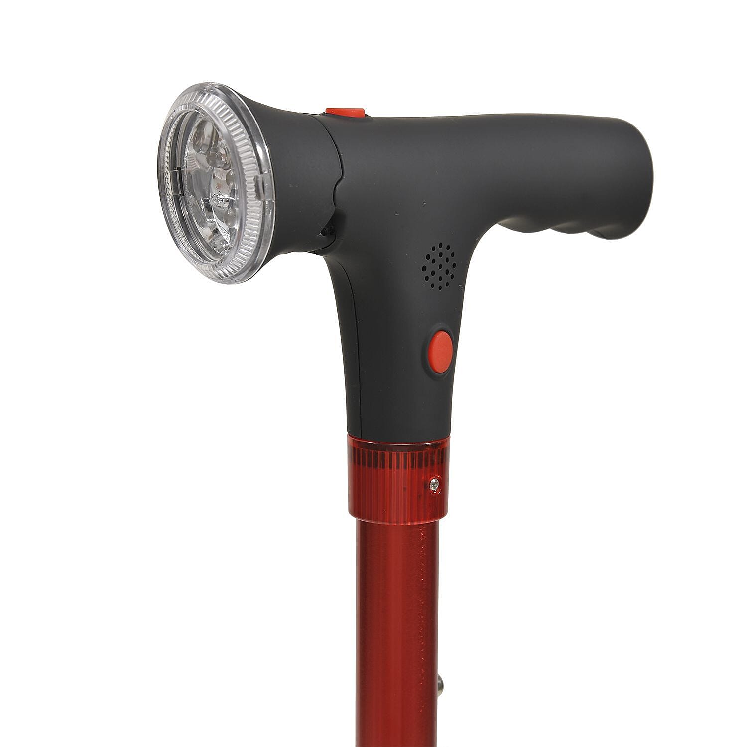 NEW ARRIVAL - Foldable Smart Walking Cane with LED Light (2 AAA battery,not included) - Red