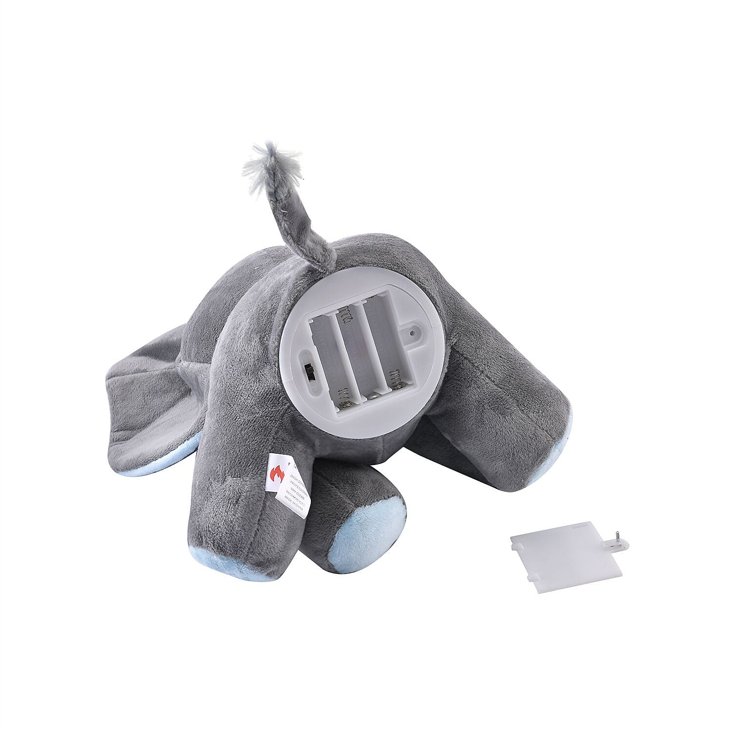 Peekaboo - Interactive Elephant Musical Stuffed Toy with Floppy Moving Ears - Blue