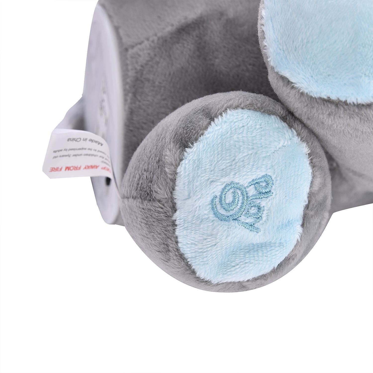 Peekaboo - Interactive Elephant Musical Stuffed Toy with Floppy Moving Ears - Blue