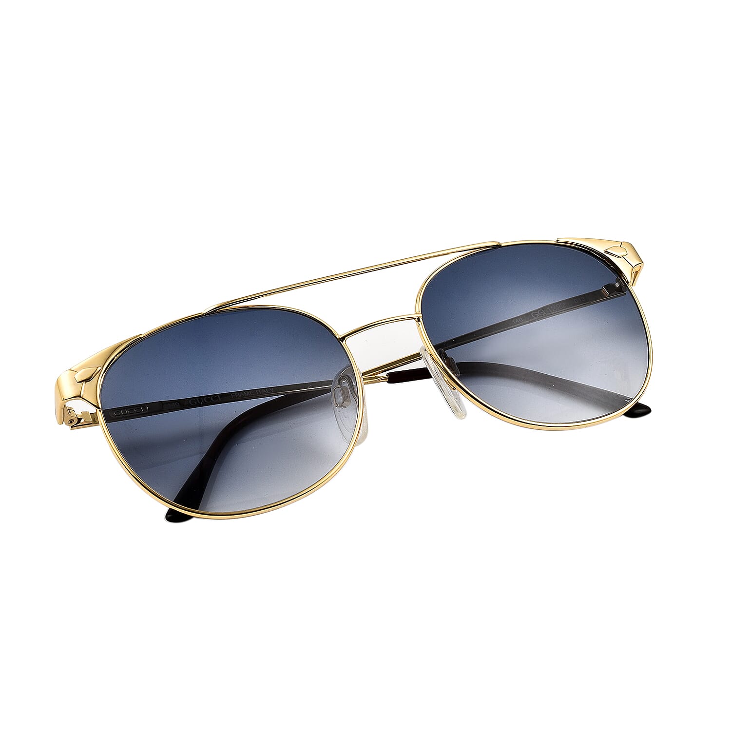 Gucci Aviator Sunglasses with UV400 Blue Lenses - Blue