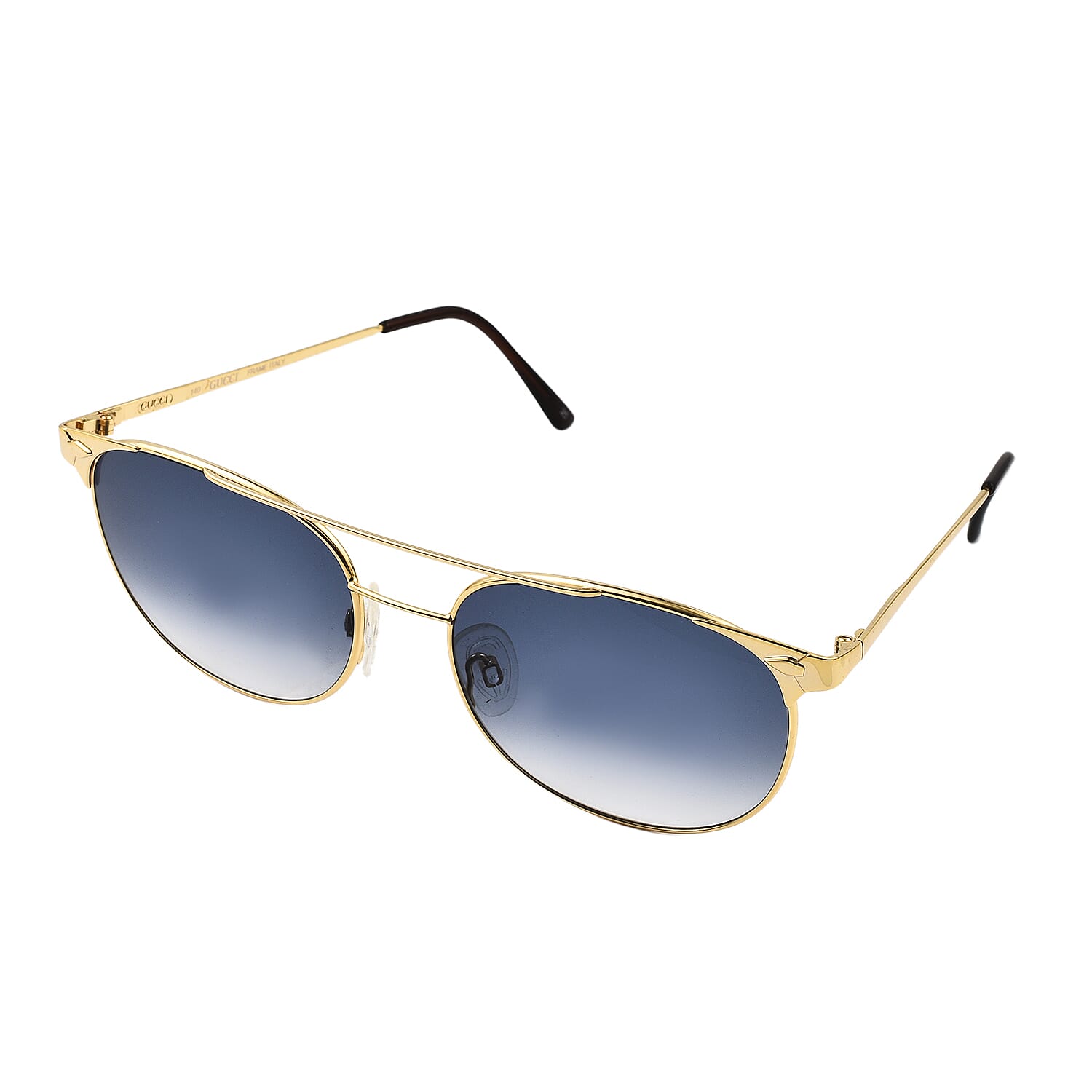Gucci Aviator Sunglasses with UV400 Blue Lenses - Blue