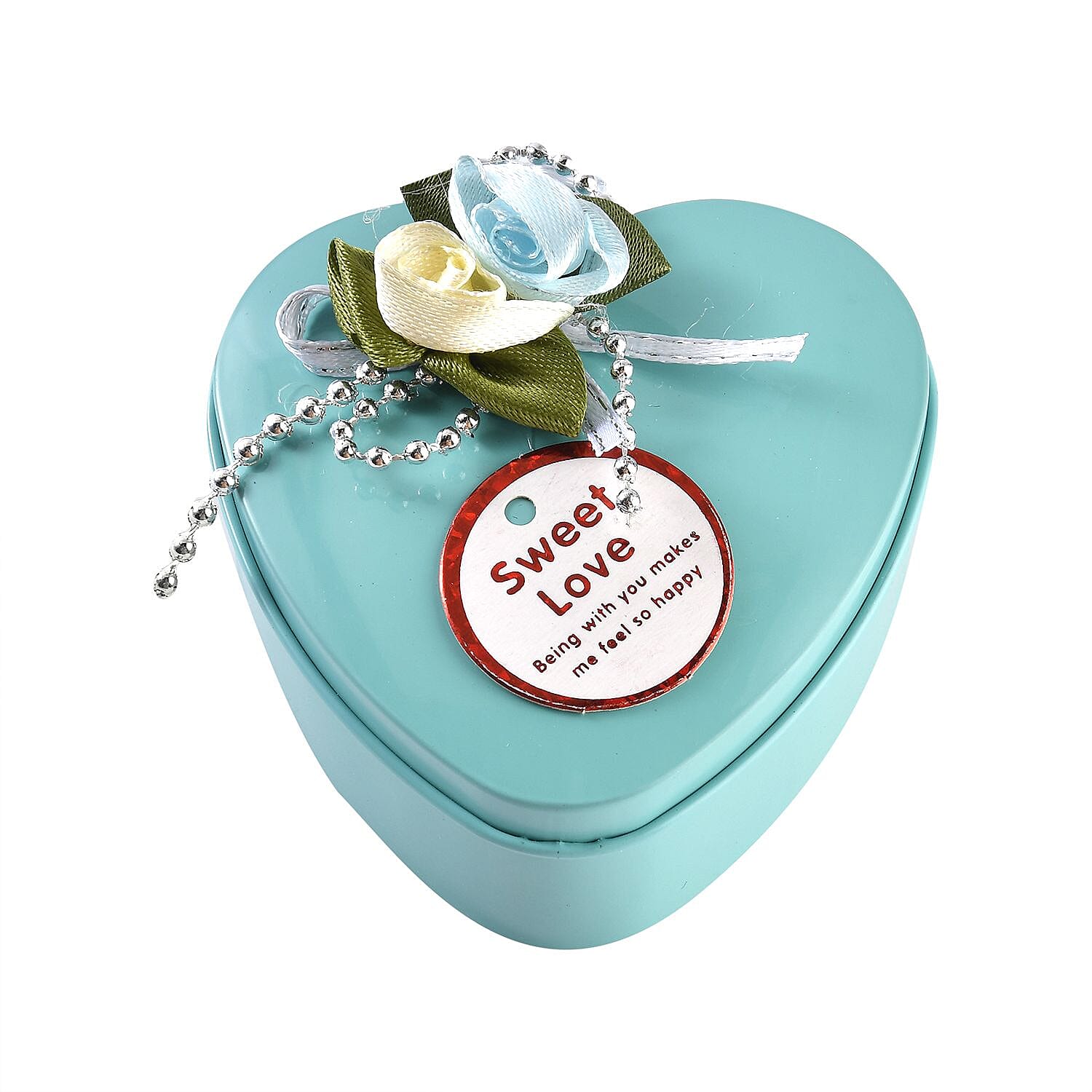 Hand or Bath Soap Flower Bouquet with 12 Flowers and Ring Box - Blue