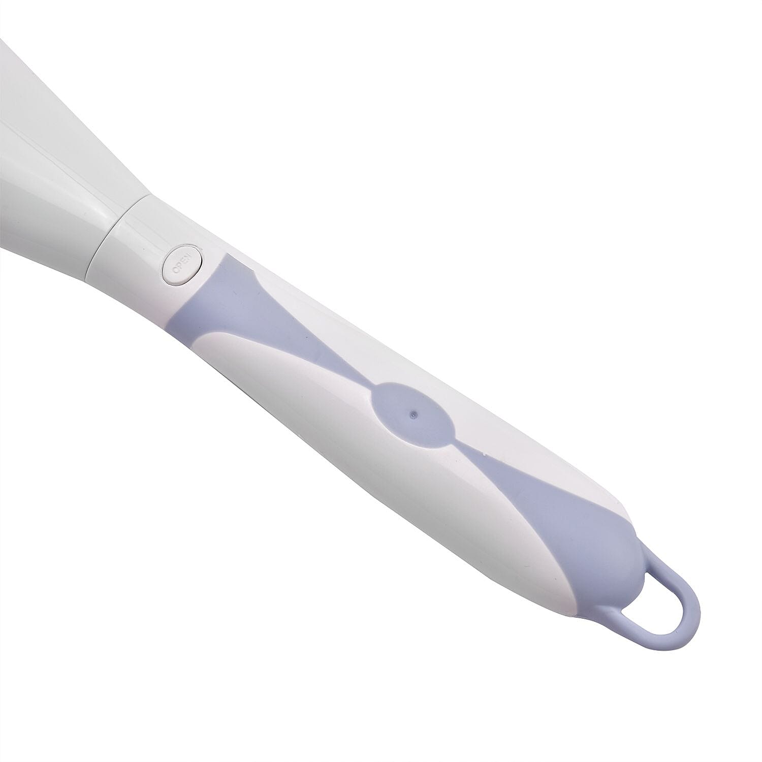 Electric Rotating Vibration Long Handle Silicone Bath Brush(Requires 2AA Batteries, Not Inc.) - Blue