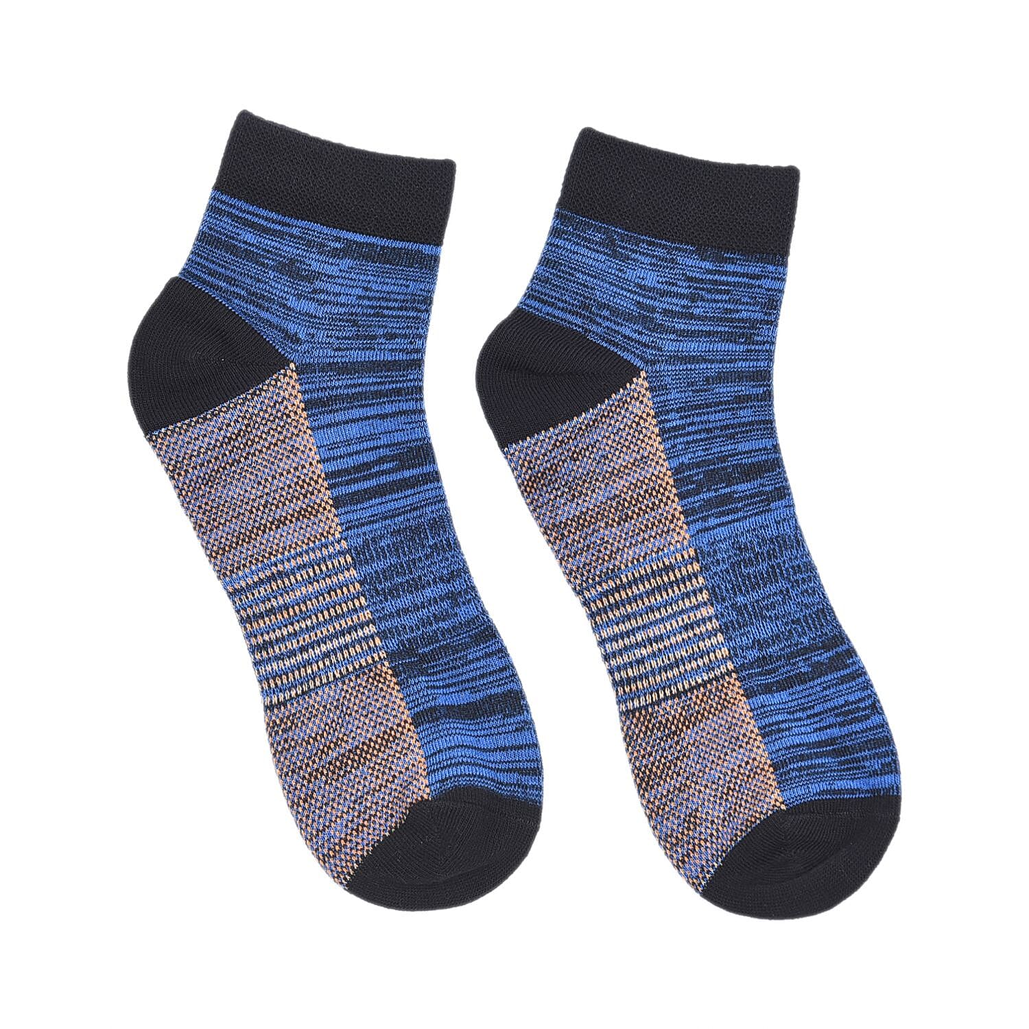 Set of 4 Pair Copper Infused Socks (Length 30 Cm) - Multi