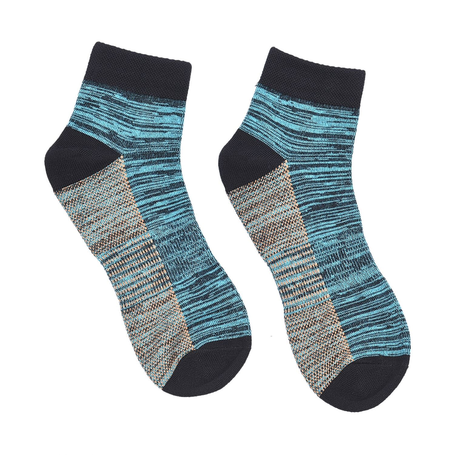 Set of 4 Pair Copper Infused Socks (Length 30 Cm) - Multi