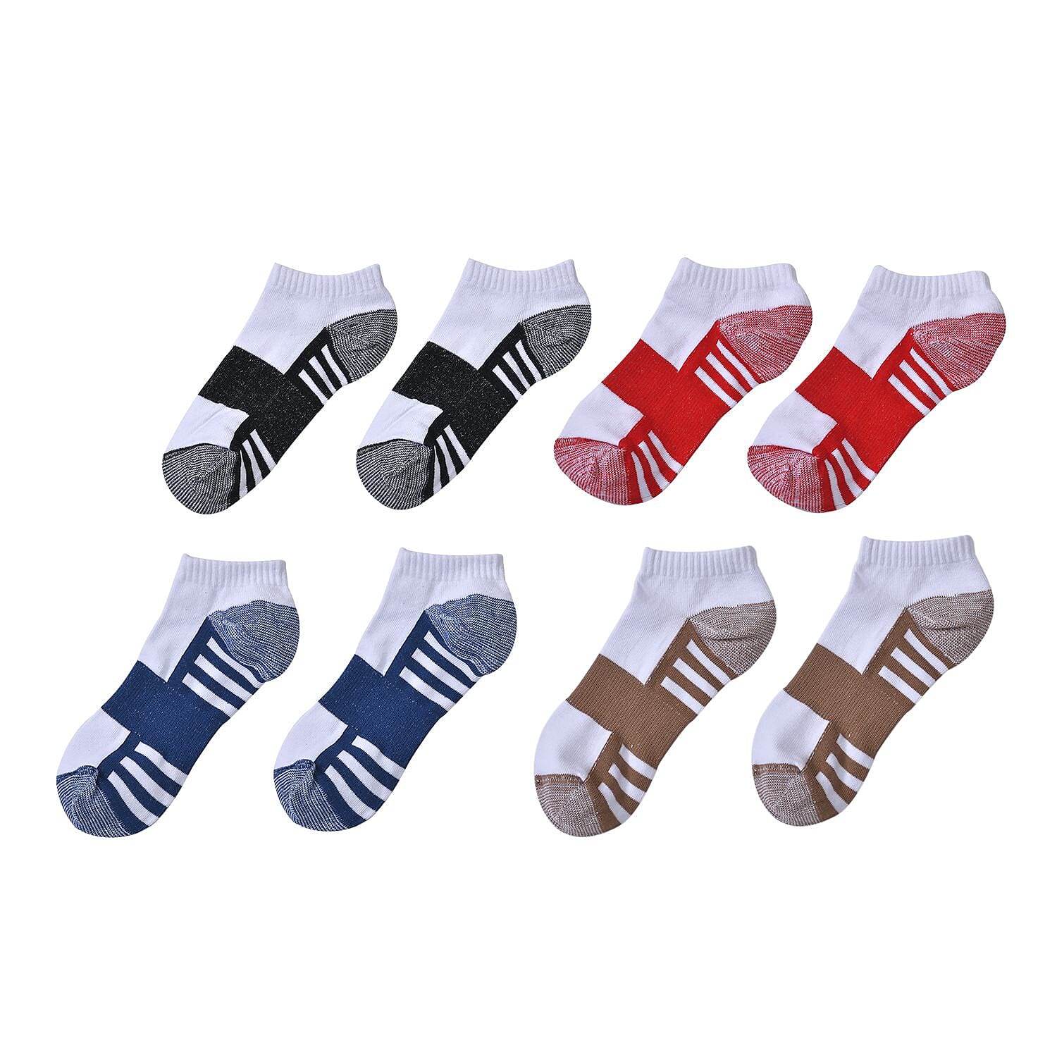 Set of 4 Pair Copper Infused Socks - Multi