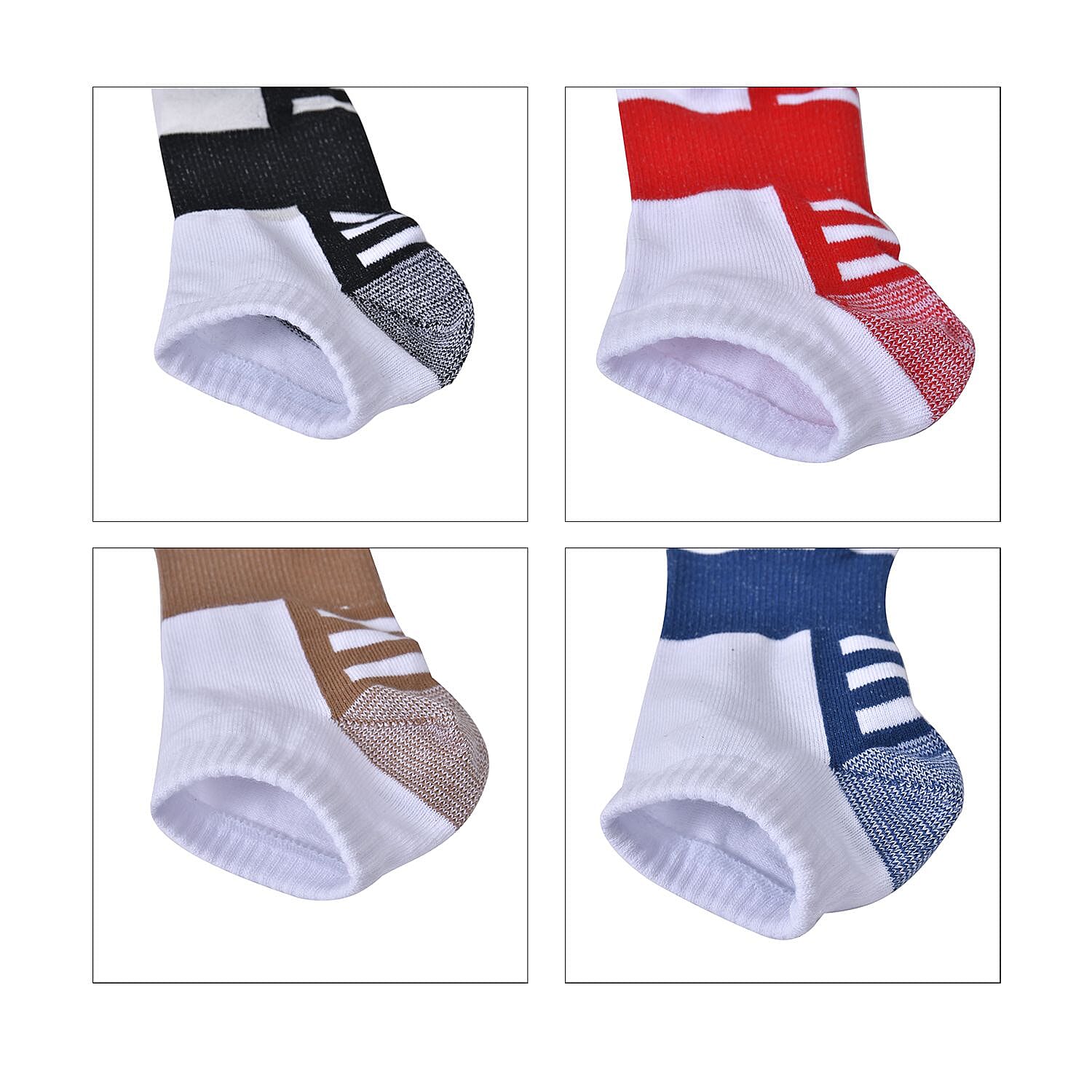Set of 4 Pair Copper Infused Socks - Multi