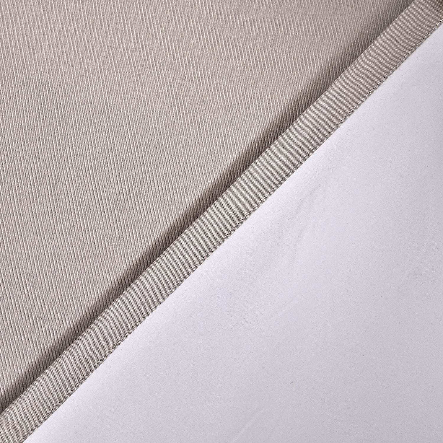 Set of 2 - Homesmart Heat Retaining Thermal, Blackout Curtains with Metal Eyelets (Size 240x132 Cm) - Camel