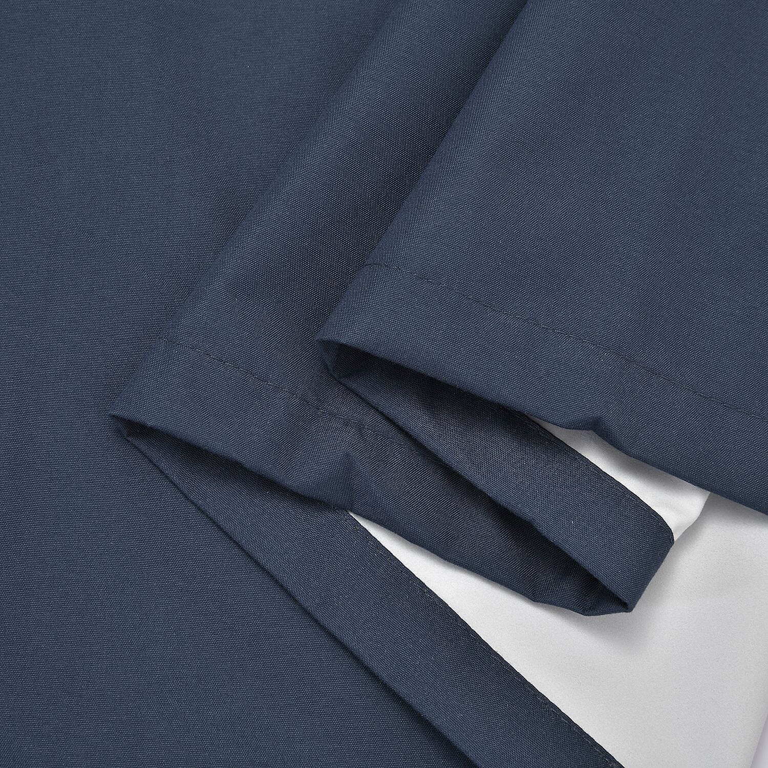 Set of 2 - Homesmart Heat Retaining Thermal, Blackout Curtains with Metal Eyelets (Size 240x132 Cm)  - Navy