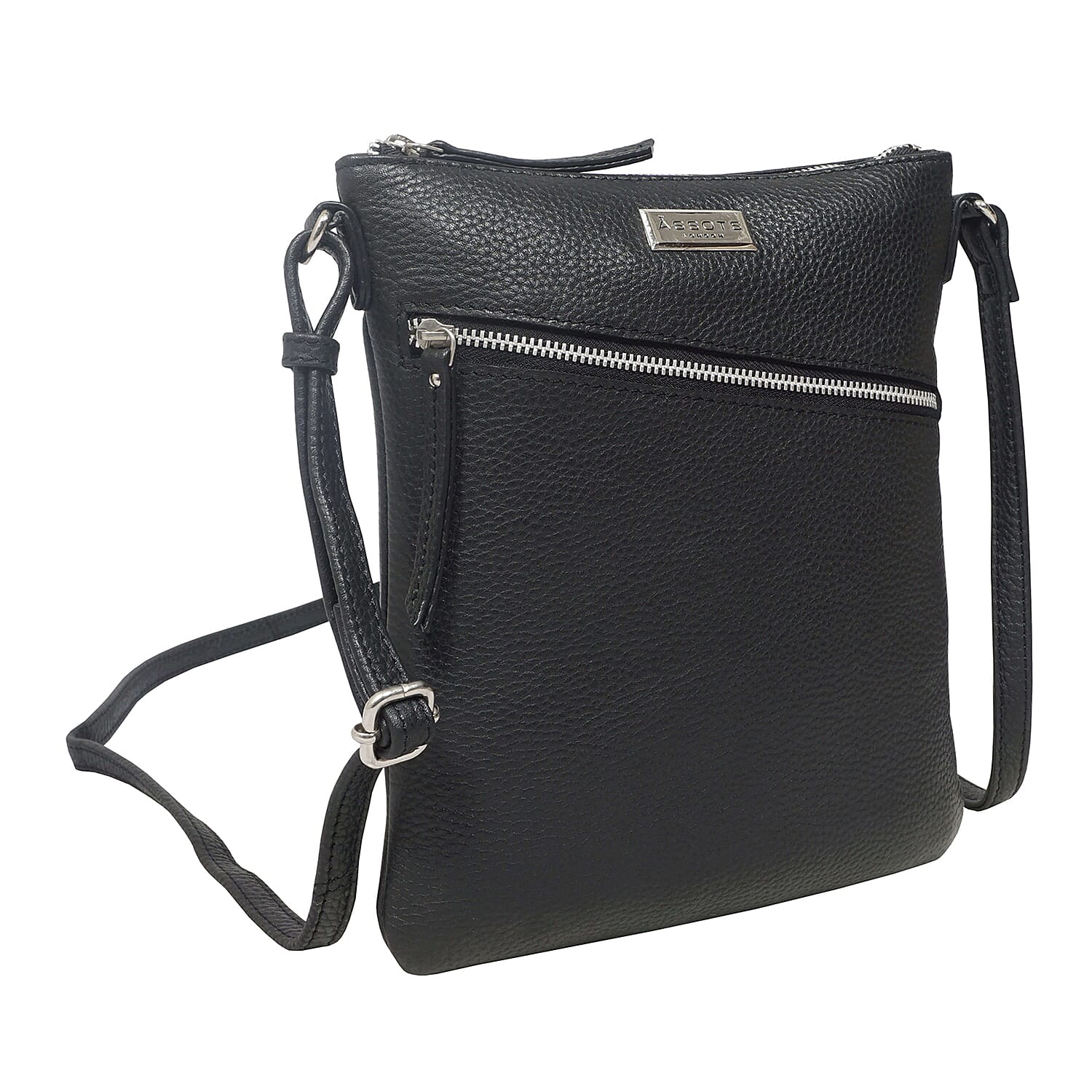 Genuine Leather Tote Bag - Black