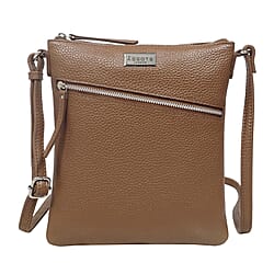 Genuine Leather Tote Bag - Tan