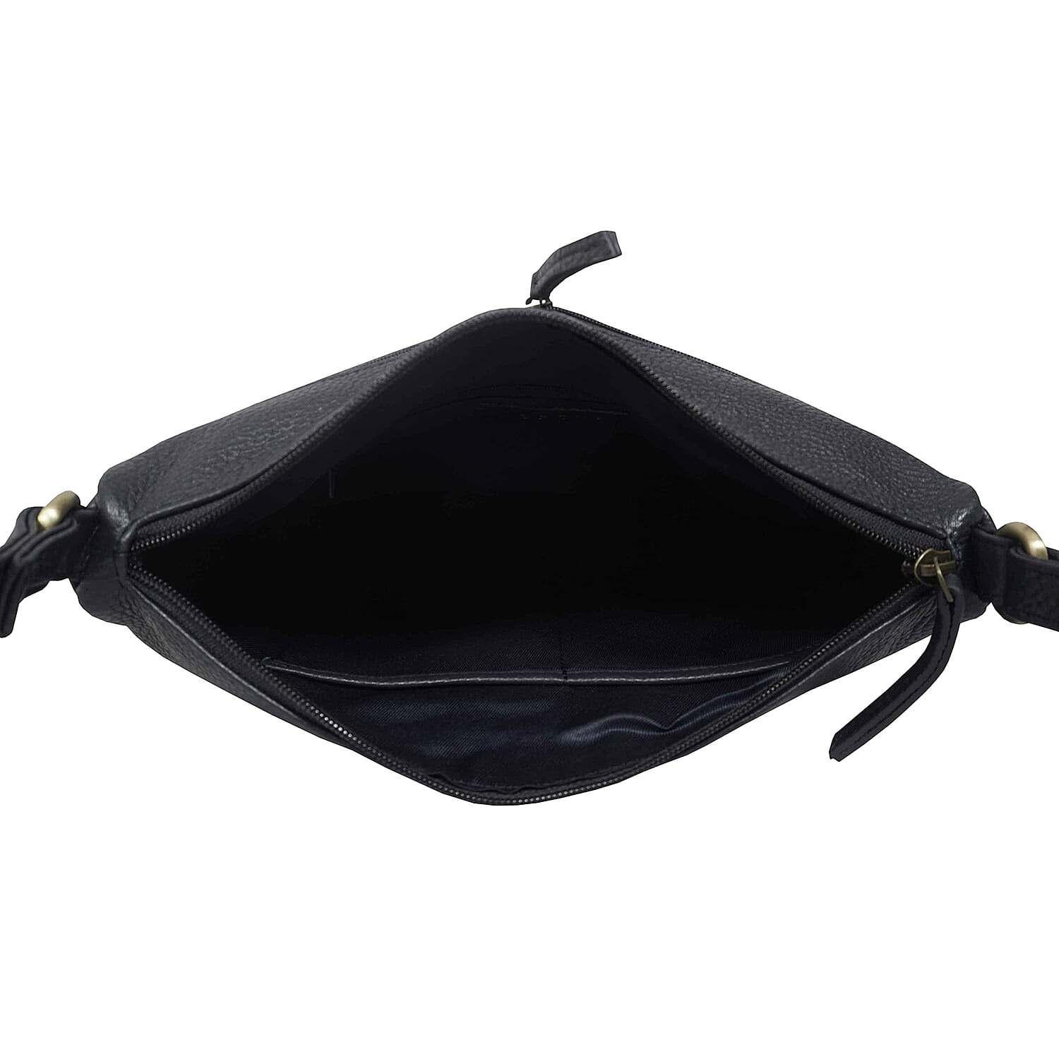 Assots London - Genuine Leather Mardi Blue Pebble Grain Tote Bag