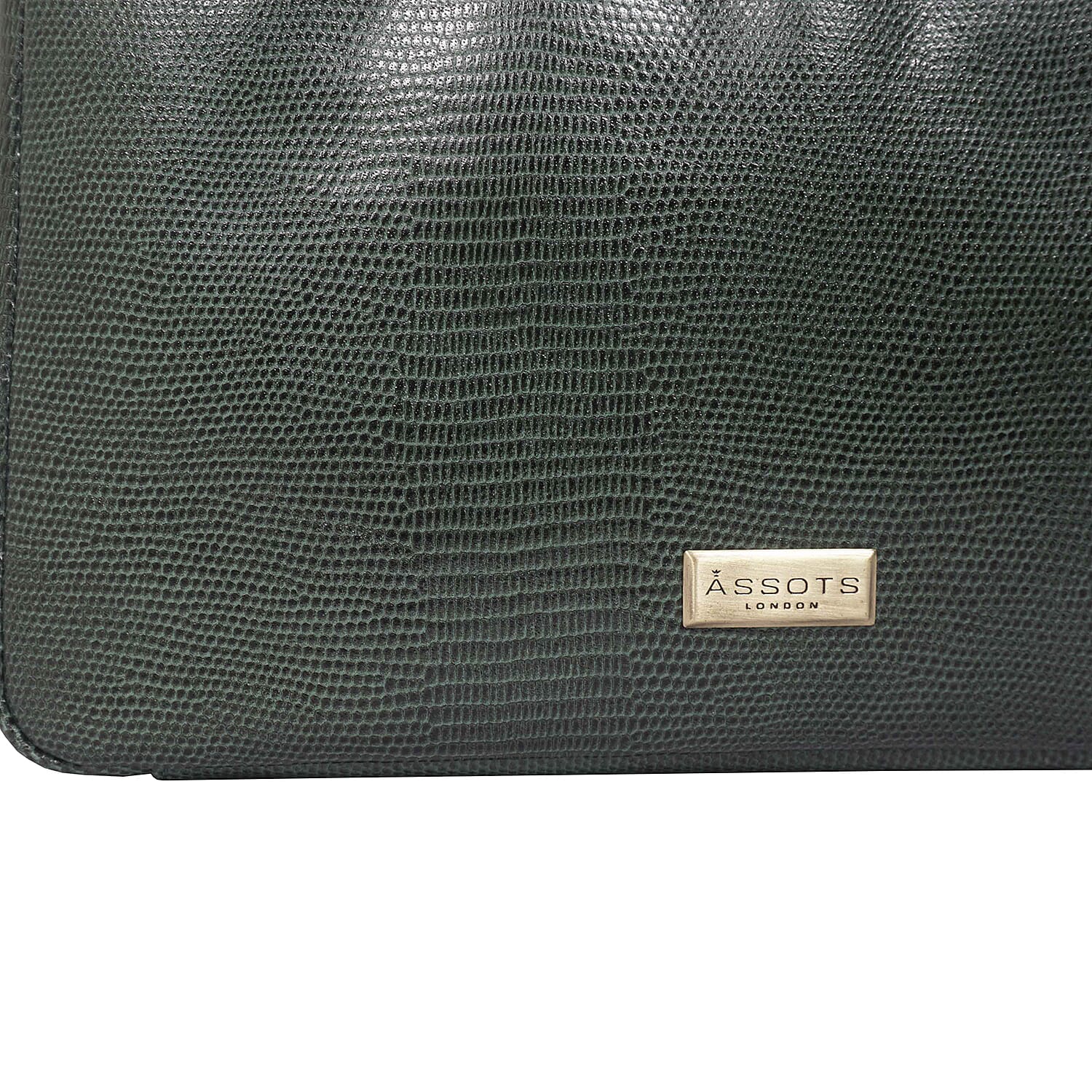ASSOTS LONDON BRENDA Genuine Leather Tote Bag (Size 29x22x8 cm) - Green