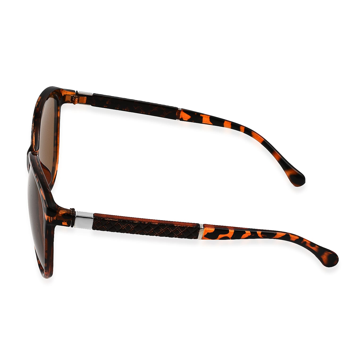 Women Scratch Resistant Animal Print Sunglasses with Ultra Violet Sunray Protection - Brown