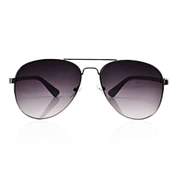 Women Scratch Resistant Aviator Sunglasses with Ultra Violet Sun Ray Protection - Grey