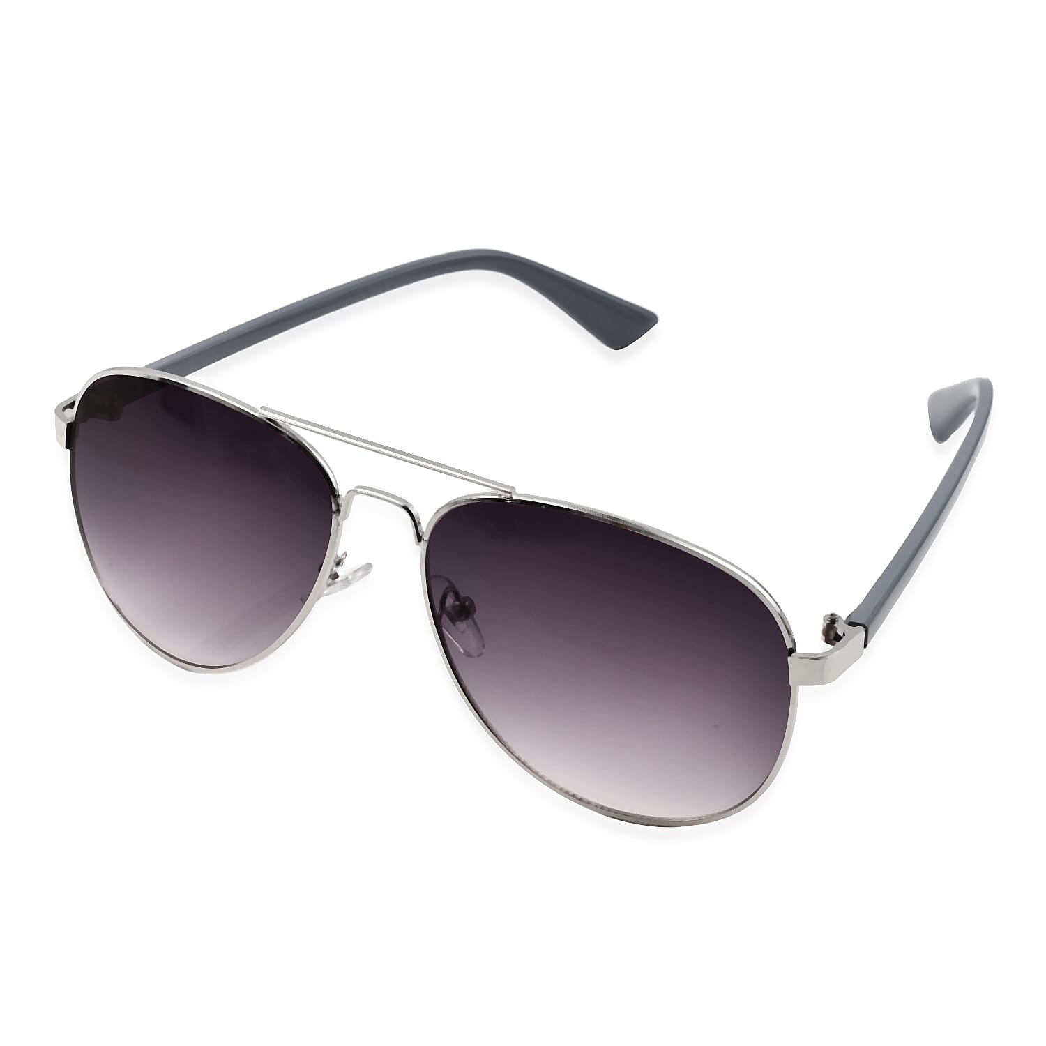 Women Scratch Resistant Aviator Sunglasses with Ultra Violet Sun Ray Protection - Grey