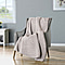 Solid Colour Cozy Microfiber Knitted Blanket - Coffee