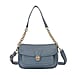 PU Check Crossbody Bag - Blue