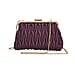 PU Quilted Patterned Clutch Bag with Shoulder Strap - Nude