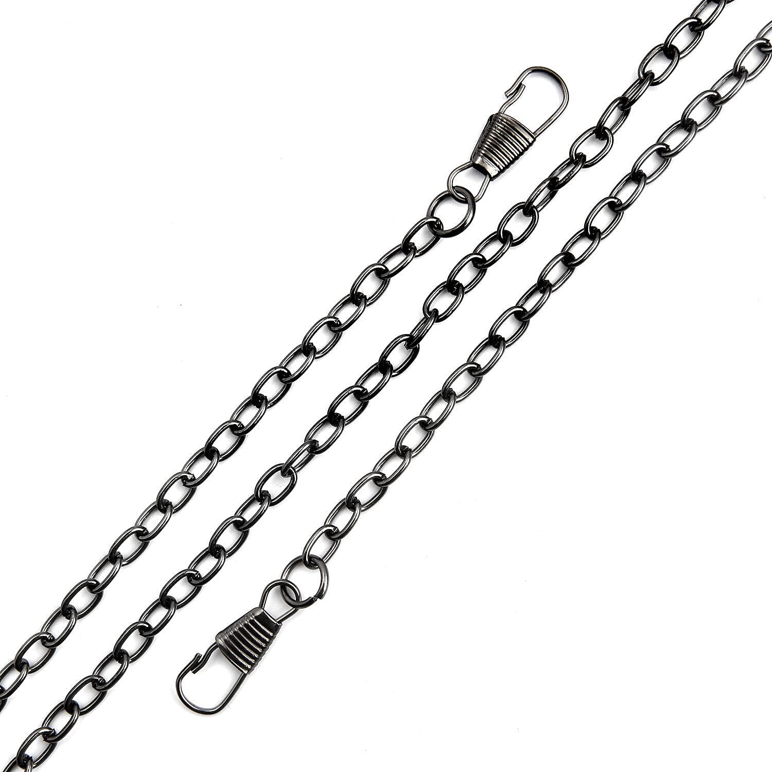 Sheeny Heart Shape Tassel Evening Clutch Bag (Size 15x16 Cm) - Black