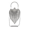 Sheeny Heart Shape Tassel Evening Clutch Bag (Size 15x16 Cm) - Silver