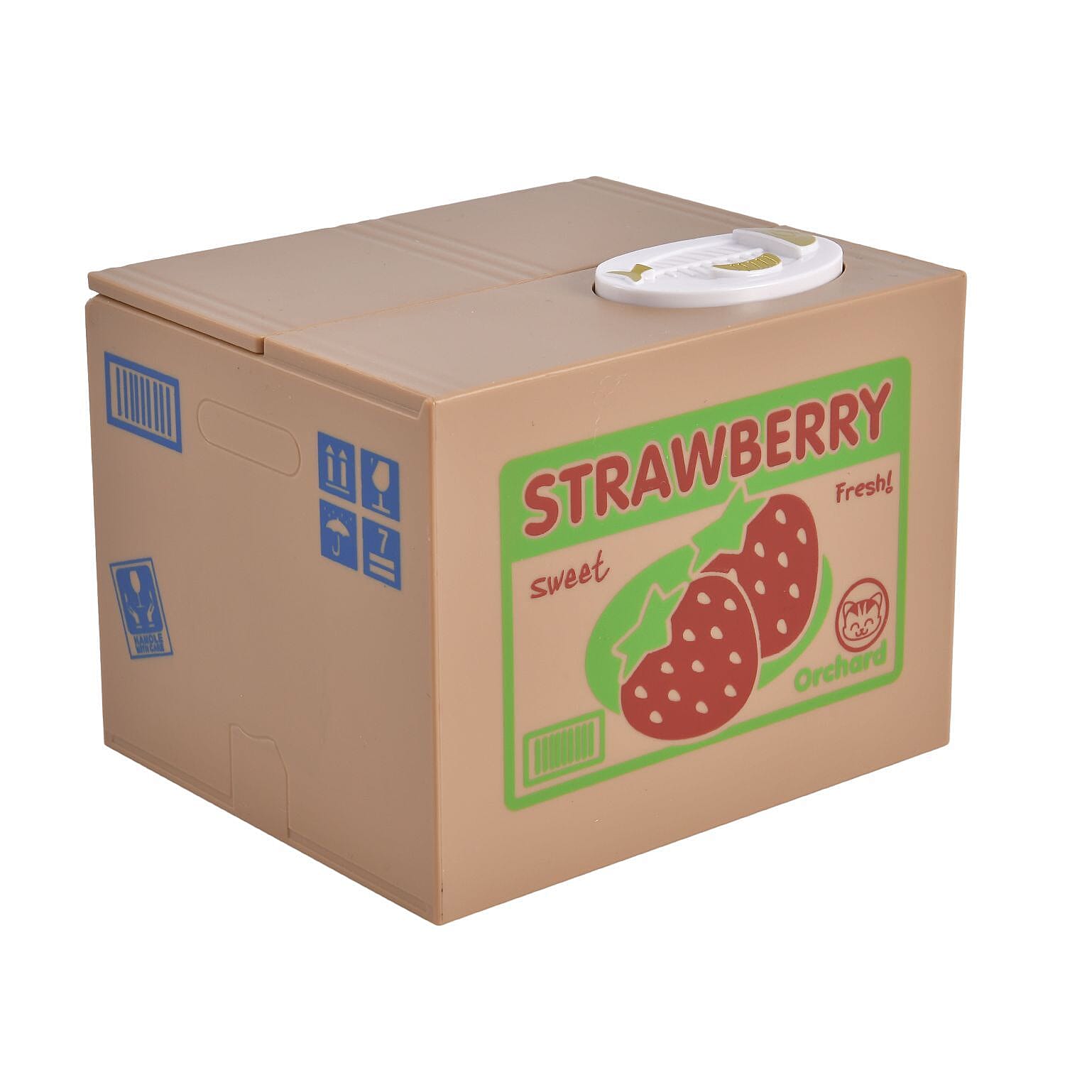 Cat & Strawberry Pattern Coin Stealing Box