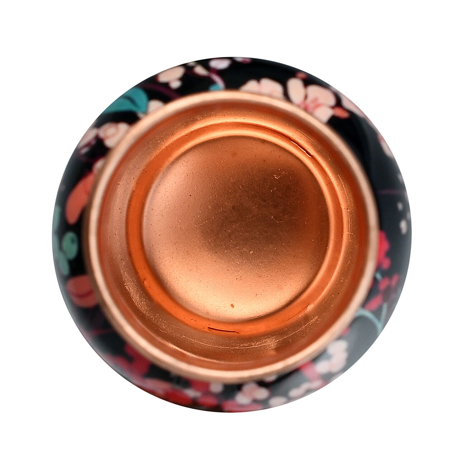 Floral Print 100% Leak Proof Copper Bottle 900ml - Floral