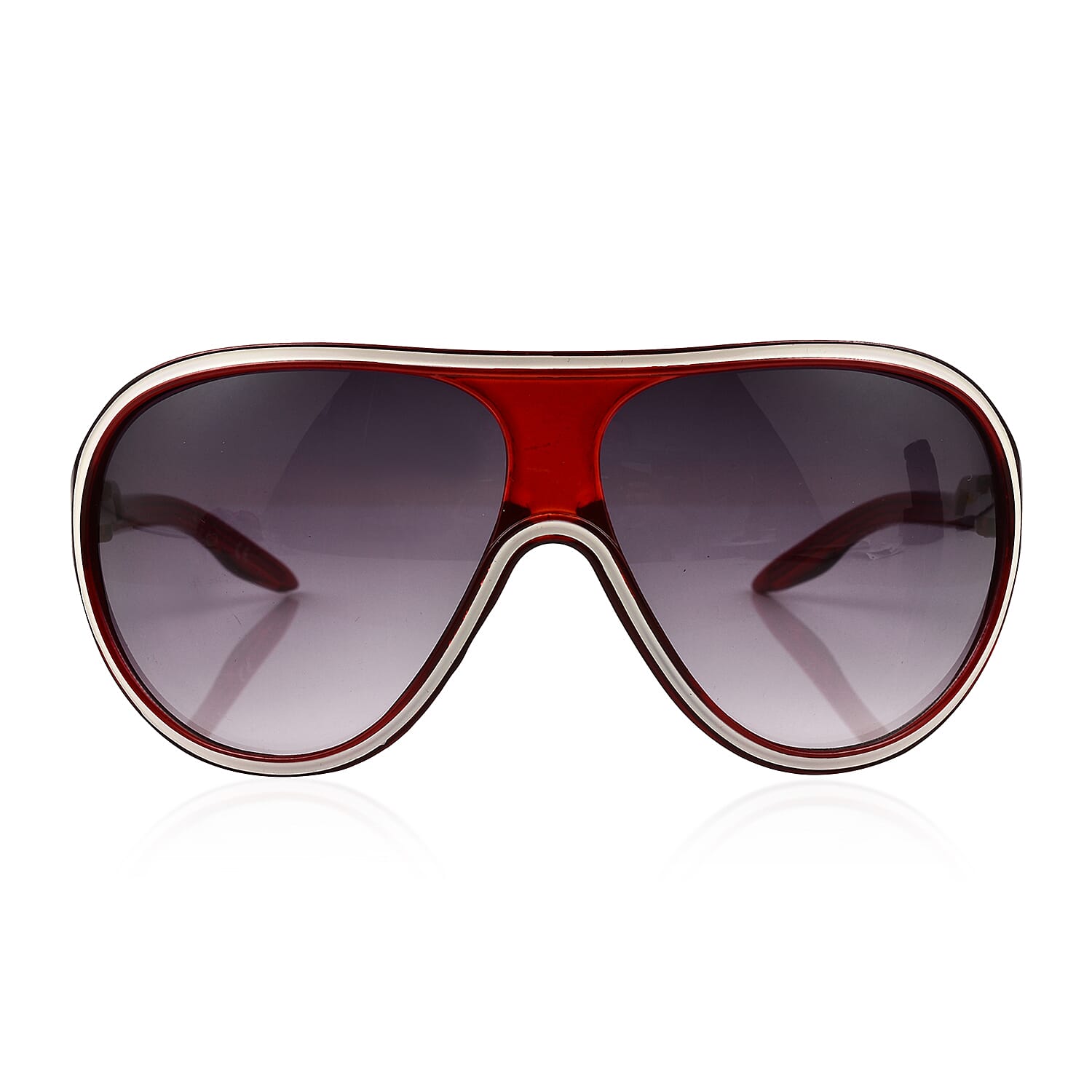 Deluxe Fashion Sunglasses UV400  - Burgundy